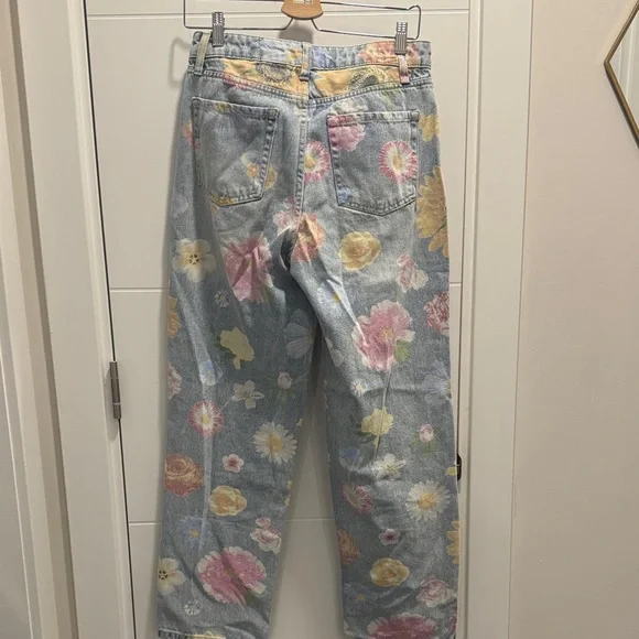 Wild Fable High-Rise Jeans with Floral Design - Picture 6 of 6